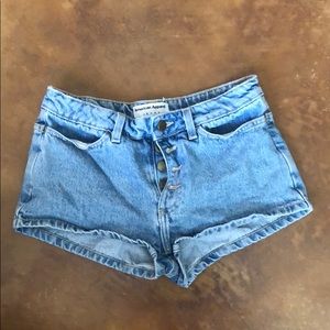 High waisted shorts